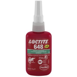 Compuesto retenedor LOCTITE 648 baja viscosidad alta resistencia - Bote 50ml