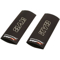 Protector de horquilla superior RFX Race Series Forkshrink con logo KYB - Blanco
