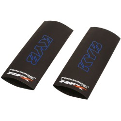Protector de horquilla superior RFX Race Series Forkshrink con logo KYB - Azul