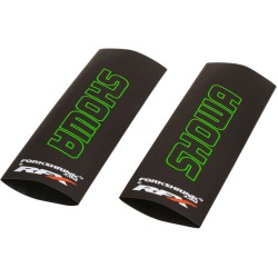 Protector de horquilla superior RFX Race Series Forkshrink con logo Showa - Verde