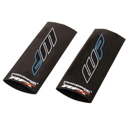 Protector de horquilla superior RFX Race Series Forkshrink con logo WP - Blanco / Azul