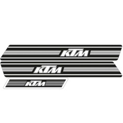 Kit adhesivos TECNOSEL OEM KTM GS 74-76 fondo negro