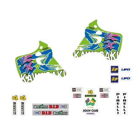 Kit adhesivos completo TECNOSEL Team Kawasaki 1993