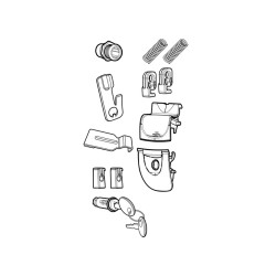 Recambio conjunto cerraduras SHAD SH33 / SH34