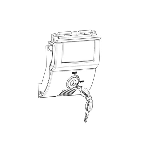 Mecanismo premium para maletas Shad SH58X/SH59X Llave negra