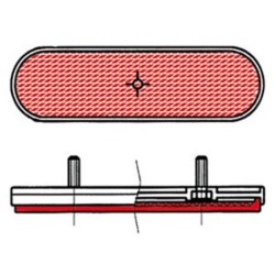 Catadióptrico ovalado trasero V PARTS