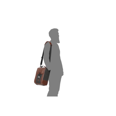 Alforja lateral SHAD SR38 estilo Cafe Racer - Marrón