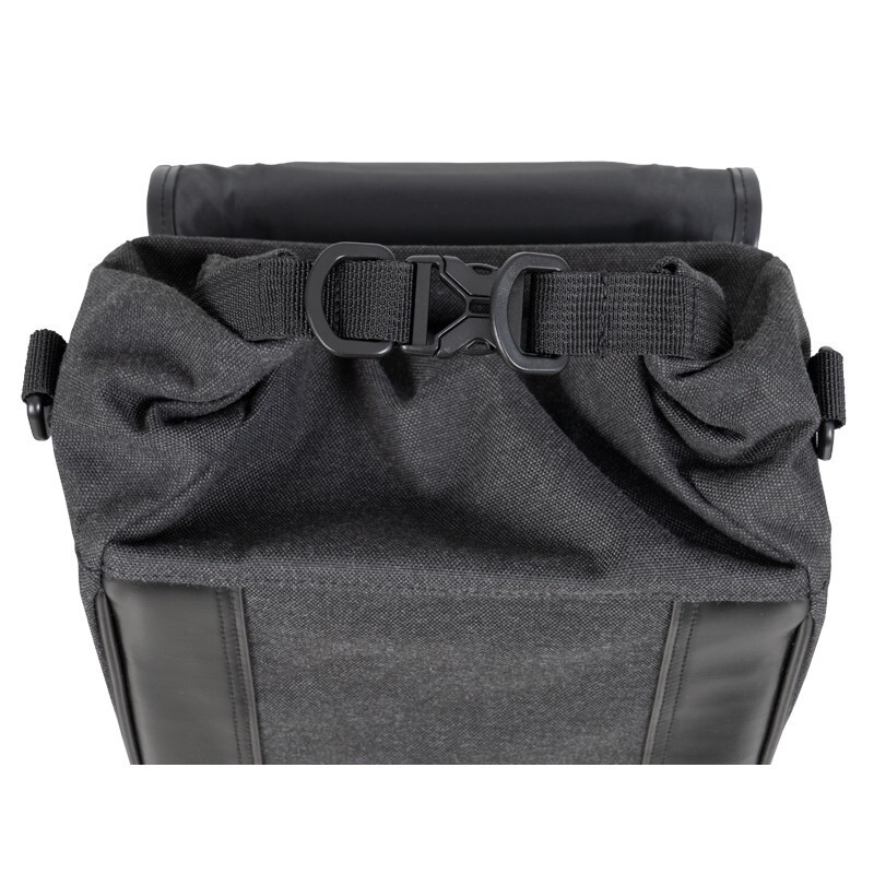 Alforja lateral SHAD SR38 estilo Cafe Racer - Negro