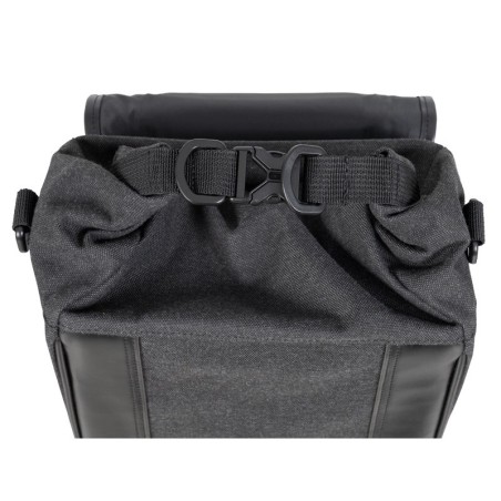 Alforja lateral SHAD SR38 estilo Cafe Racer - Negro