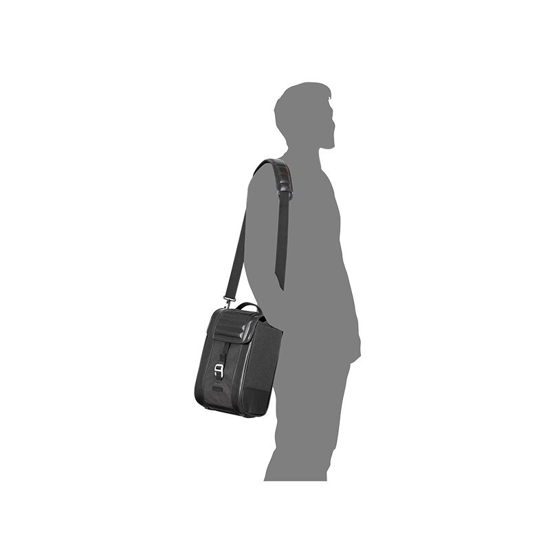 Alforja lateral SHAD SR38 estilo Cafe Racer - Negro