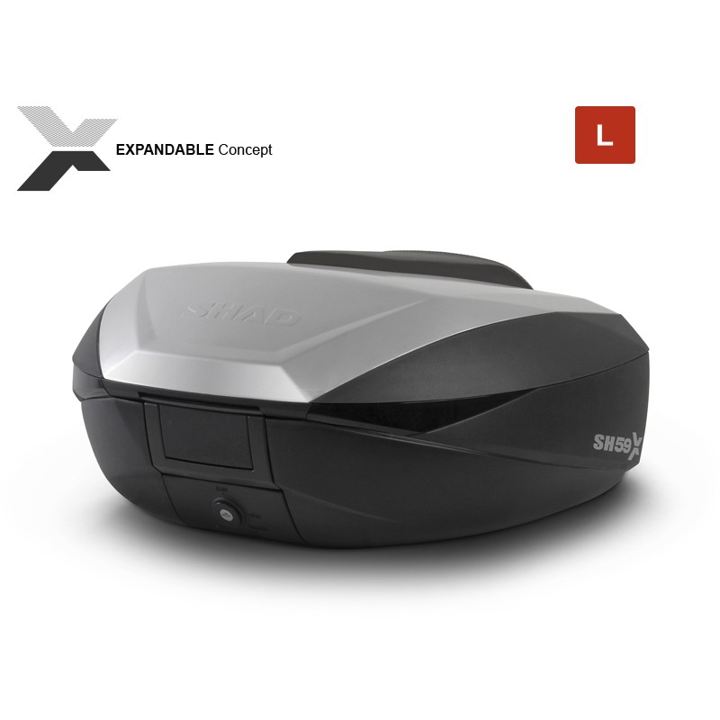 Baúl SHAD SH59X premium expandible aluminio