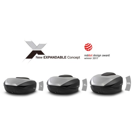 Baúl SHAD SH59X premium expandible aluminio