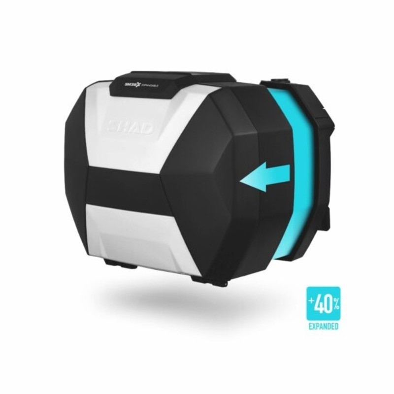 Juego de maletas laterales expandibles SHAD SH38X Aluminio