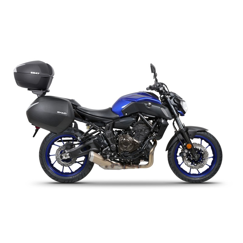 Baúl SHAD SH47 con catadióptrico blanco