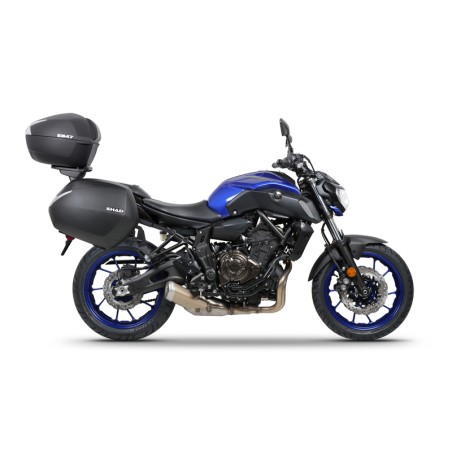 Baúl SHAD SH47 con catadióptrico blanco