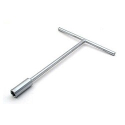 Llave vaso plana en T BIHR 13mm cromo satinado