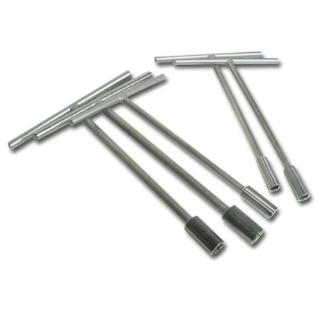 Juego de 5 llaves vasos  en T  BIHR