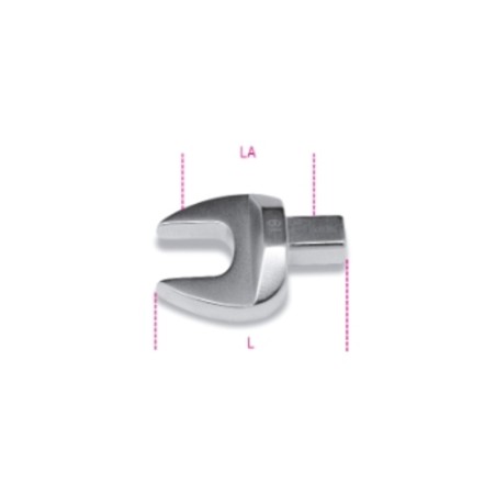 Llave fija para barras dinamométricas con unión rectángular BETA - 10mm