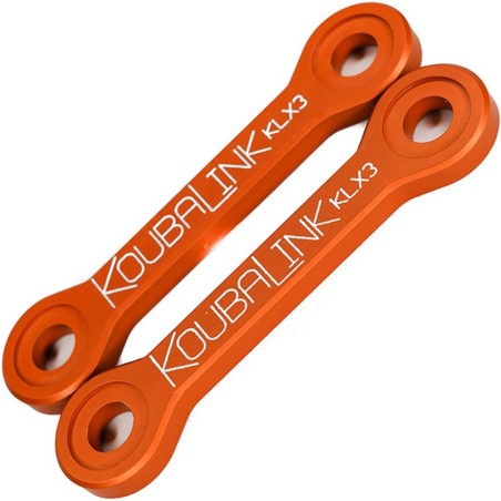 Kit de bajada KOUBALINK (25.4 - 31.8 mm) naranja - Kawasaki KLX250R / 300R
