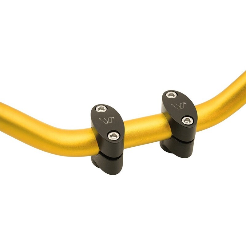 Torreta sujecion manillar negra mate exc V PARTS