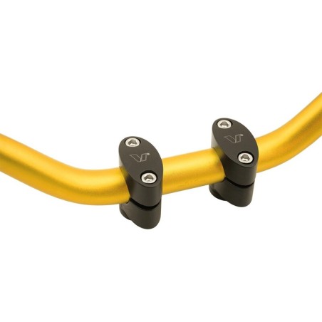 Torreta sujecion manillar negra mate exc V PARTS