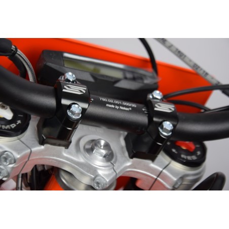 Torretas de manillar SCAR Ø28.6mm altura regulable 30-45mm (para tija OEM) - Negro