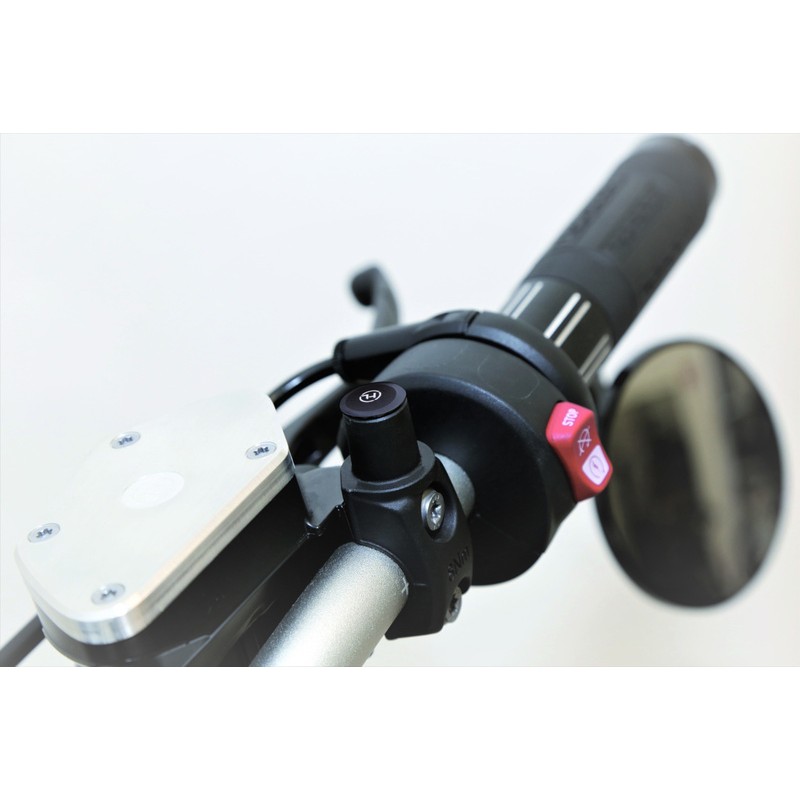 Tapones para rosca retrovisor HIGHSIDER aluminio CNC M10 - Negro mate