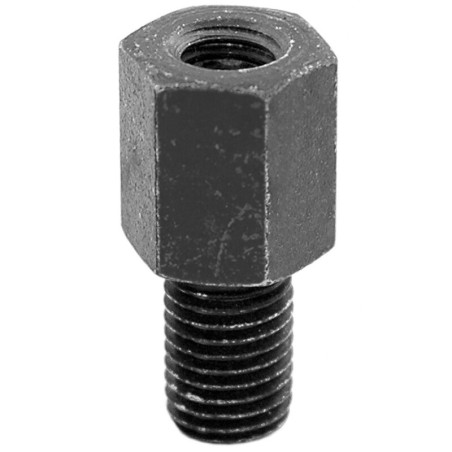 Suplemento altura para retrovisor V PARTS - Macho M8/125 (rosca derecha) / Hembra M8/125 (rosca derecha) - Negro