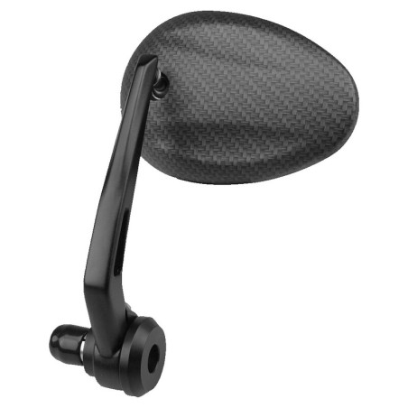 Retrovisor ambos lados universal V PARTS al puño ovalado carbon look