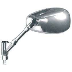 Retrovisor derecho universal V PARTS ovalado standard M10 rosca derecha cromado