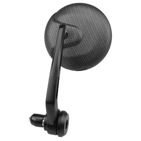 Retrovisor ambos lados universal V PARTS al puño carbon look redondo