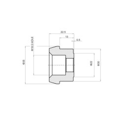 DAYTONA Bar End Mirror Adapter BMW R nineT 2