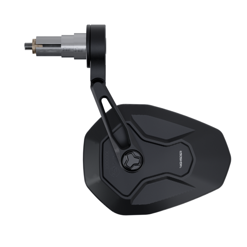HIGHSIDER Ventura-RS Evo-Short Handlebar End Mirror, Black