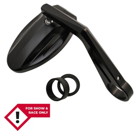 HIGHSIDER smart Handlebar end mirror FERRARA, with milled grooves