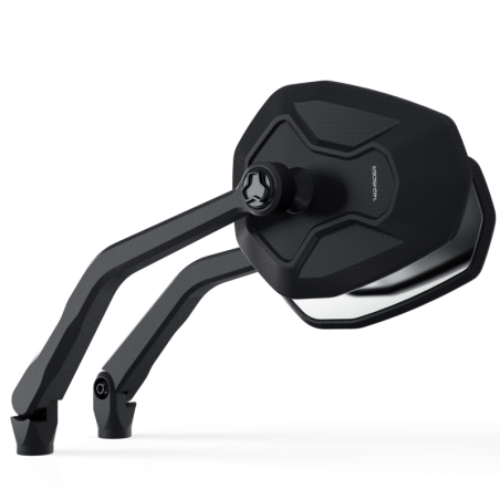 HIGHSIDER Ventura-RS Mirror, Black, E-marked, Pair
