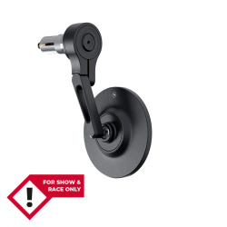 HIGHSIDER Conero-XS Evo Short Handlebar End Mirror, Black