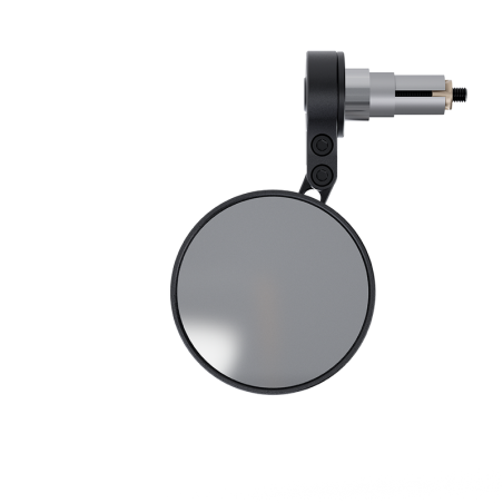 HIGHSIDER Conero-XS Evo Short Handlebar End Mirror, Black