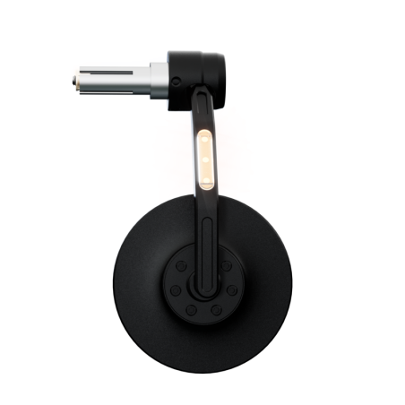 HIGHSIDER Conero Black Edition Bar End Mirror W. Led Indicator