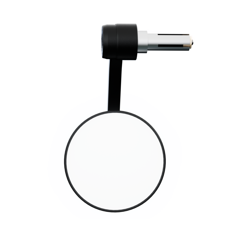 HIGHSIDER Conero Black Edition Bar End Mirror W. Led Indicator
