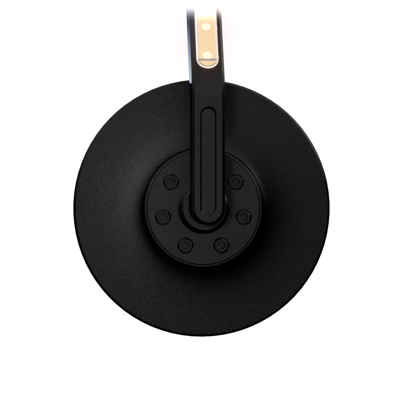 HIGHSIDER Conero Black Edition Bar End Mirror W. Led Indicator