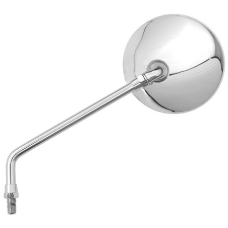 Retrovisor ambos lados universal V PARTS manillar cromado M10 x 1.25 + adaptador