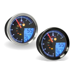 Marcador universal KOSO Plug & Play cromado Harley Davidson Ø 94,7mm