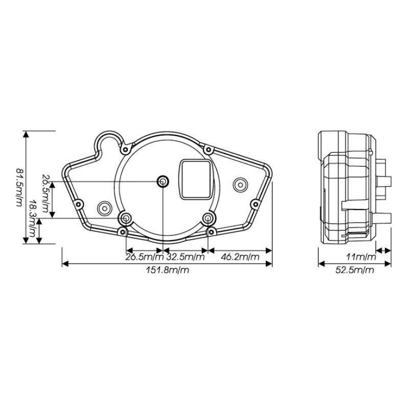 Marcador universal KOSO RX1N GP Style (blanco / azul) BA011220