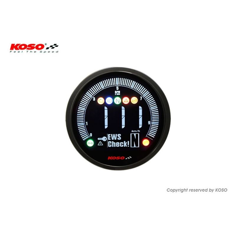 KOSO DL-04 Meter Yamaha Bolt (2022), Black