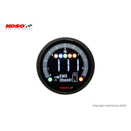 KOSO DL-04 Meter Yamaha Bolt (2022), Black