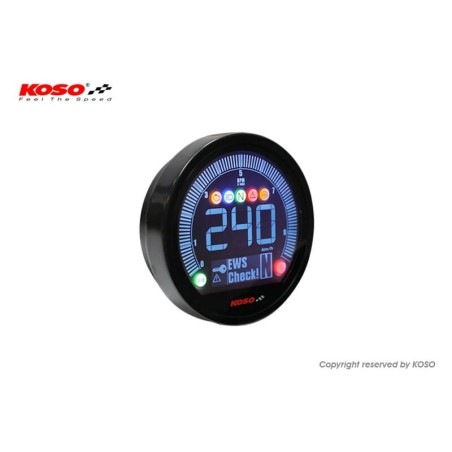 KOSO DL-04 Meter Yamaha Bolt (2022), Black