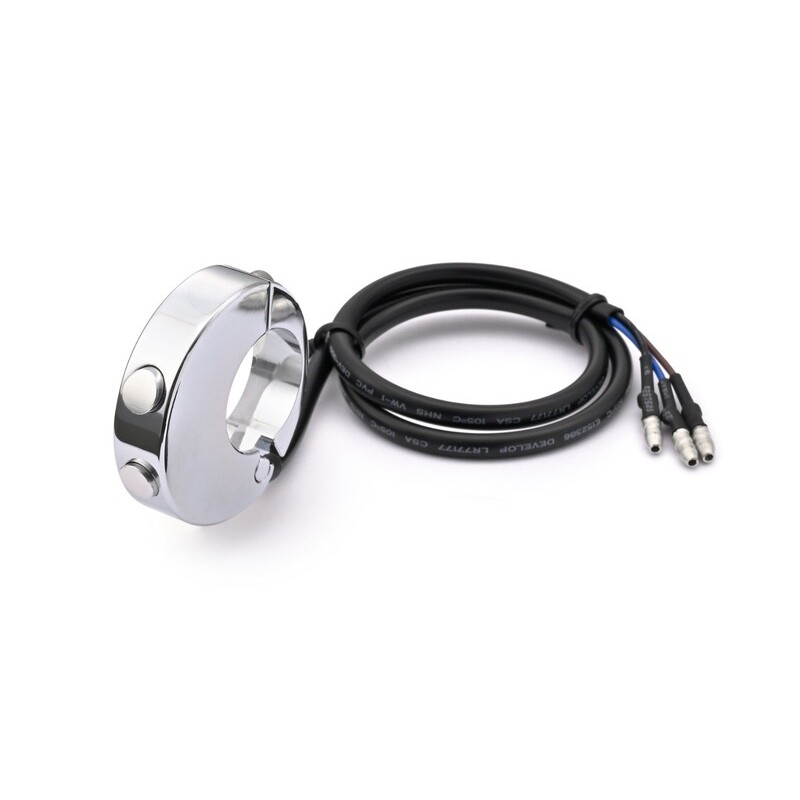 Botonera DAYTONA CNC 2 botones para velocímetro Velona - Cromo