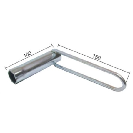Llave de bujía BUZZETTI para ciclomotores y motos con mango largo hexágono 21mm
