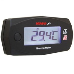 Reloj de temperatura KOSO Mini 4 Race Blanc/Negro(Bateria independiente) BA033020 2
