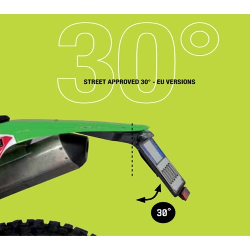 Portamatrículas con piloto LED RACETECH Integra Street 30º